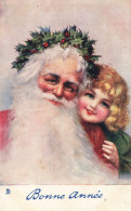 Santa Claus , Père Noël * CPA Illustrateur * Raphael Tuck & Fils Série 403 * Joyeux NOEL Joyeuse St Nicolas * Enfant - Santa Claus