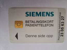 NORWAY NOORWEGEN /SIEMENS/  CHIP PATIENT TELEPHONE/ AKER SYKEHUS/ ONLY 1000 EX  **13296 ** - Norwegen