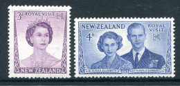 New Zealand 1953 Royal Visit Set HM (SG 721-722) - Nuevos