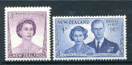 New Zealand 1953 Royal Visit Set HM (SG 721-722) - Unused Stamps