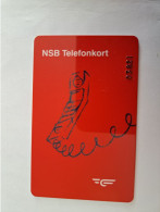 NORWAY NOORWEGEN /MAGNET STRIPE 50 KR / NSB TELEFONKORT/TRAIN /RED NUMBERED   **13297 ** - Noorwegen