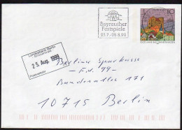 BRD 1999 Umschlag/ Entire Cover  O/ Used ,  Bad Frankenhausen O BZ 95  Bayreuther Festspiele - Umschläge - Gebraucht