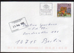 BRD 1999 Umschlag/ Entire Cover  O/ Used ,  Bad Frankenhausen O BZ 95  Bayreuther Festspiele - Sobres - Usados