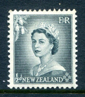 New Zealand 1953-59 QEII Definitives Complete - ½d Slate-black HM (SG 723) - Neufs