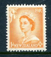 New Zealand 1953-59 QEII Definitives Complete - 1d Orange MNH (SG 724) - Ungebraucht