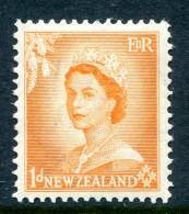 New Zealand 1953-59 QEII Definitives Complete - 1d Orange HM (SG 724) - Nuovi