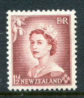 New Zealand 1953-59 QEII Definitives Complete - 1½d Brown-lake MNH (SG 725) - Unused Stamps