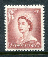 New Zealand 1953-59 QEII Definitives Complete - 1½d Brown-lake HM (SG 725) - Neufs