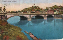 TORINO - PONTE UMBERTO - 1926 -  F.P. - Brücken