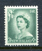 New Zealand 1953-59 QEII Definitives Complete - 2d Bluish-green MNH (SG 726) - Unused Stamps