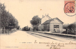 FRANCE - 18 - Avord - La Gare - En Souvenir Des 13 Jours Militaire De Mon Oncle - Carte Postale Ancienne - Avord