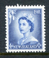 New Zealand 1953-59 QEII Definitives Complete - 4d Blue MNH (SG 728) - Neufs