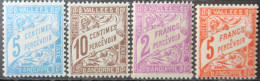 LP3137/93 - 1948/1941 - ANDORRE FR. - TIMBRES TAXE - SERIE COMPLETE - N°17 à 20 NEUFS** - Cote (2020) : 100,00 € - Neufs