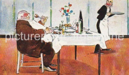 WHY JONES DINED OUT  OLD COLOUR ART POSTCARD ARTIST SIGNED LANCE THACKERAY TUCK OILETTE NO. 9103 - Scarborough