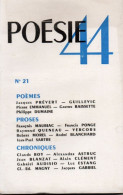 Revue Poésie 44 N° 21 - Auteurs Français