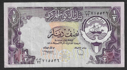 Kuwait - Banconota Circolata Da 1/2 Dinaro P-12d - 1980 #19 - Koeweit
