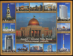 Turkmenistan:Unused Sheet Architecture, Buildings, 2006, MNH - Turkmenistán