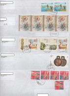 China, 5 Airmailed Letters - Briefe U. Dokumente