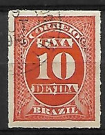 BRESIL    -   Timbres - Taxe   -  1890.   Y&T N° 10 Oblitéré - Segnatasse