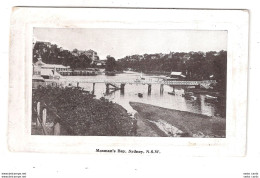 MOSMAN'S BAY & BRIDGE SYDNEY NSW AUSTRALIA GRAPHIC SERIES DATED 1909 PC - Sydney