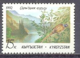 1992. Kyrgyzstan, Natur Reserve, Bird, 1v, Mint/** - Kirghizistan