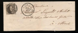 ENVELOPPE 58  THULIN  A MONS      2 SCANS - 1849-1865 Medallones (Otros)