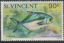 St Vincent 1976 Marine Life Fish 90c MNH - Nuevos