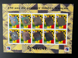 Sénégal 1999 Mi. 1624 Sheet Planche IMPERF Proof 150 Ans Du Premier Timbre Français Hologramme Hologramm Philexfrance - Sénégal (1960-...)