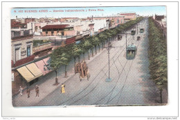 TRAM TROLLEYBUS Buenos Aires, Avenida Independencia Y Entre Rios Con Tranvia, Strassenbahn - Argentina