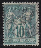 France  .  Y&T   .   76  (2 Scans)    .   O   .    Oblitéré - 1876-1898 Sage (Tipo II)