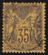 France  .  Y&T   .   93  (2 Scans)    .   O   .    Oblitéré - 1876-1898 Sage (Type II)