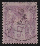France  .  Y&T   .   95   (2 Scans)   .   O   .    Oblitéré - 1876-1898 Sage (Type II)