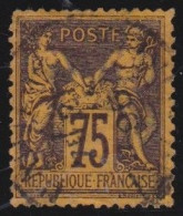 France  .  Y&T   .   99  (2 Scans)   .   O   .    Oblitéré - 1876-1898 Sage (Type II)
