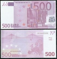 BILLET FACTICE DE 500€00 . CINEMA  . JEUX . - Specimen