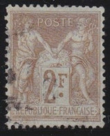 France  .  Y&T   .   105   .   O   .    Oblitéré - 1898-1900 Sage (Type III)