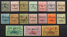 Col33 Colonie Wallis & Futuna N° 1 à 17 Neuf X MH Cote : 54,00€ - Nuevos