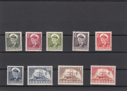 Greenland 1950 - Michel 28-36 MNH ** - Ungebraucht