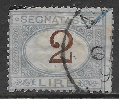 Italia Italy 1870 Regno Segnatasse L2 Azzurro E Bruno Sa N.S12 US - Taxe
