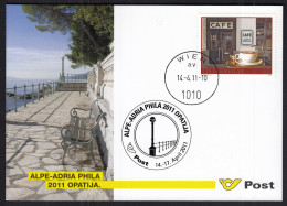 Austria Wien Opatija 2011 / Alpe Adria Phila / Austrian Post / Philatelic Exhibition - Esposizioni Filateliche