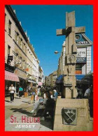 CPSM/gf SAINT. HELIER (Jersey) Rue King Street Et La Croix De La Reine...P130 - St. Helier