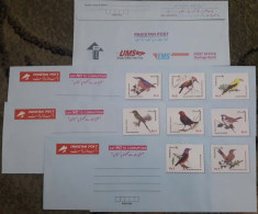 Pakistan : Inland Old Limited Edition Envelope " Birds Set Of 8 " 2nd Special Issue - Pakistan