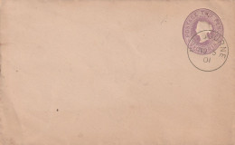 Australie Victoria Entier Enveloppe Two Pence Cachet MELBOURNE NO 15 - 1901 - Brieven En Documenten