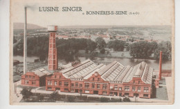 CPA Bonnières-sur-Seine - L'usine Singer (au Verso, Adresse Au Verso) - Bonnieres Sur Seine