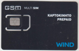 GREECE - Multi Sim, Prepaid (Matt Surface), WIND GSM Card, Mint - Griechenland