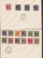 Luxembourg LUXEMBOURG-VILLE 1940 Blanco Covers Briefe Lettres 16 Dienst 'Officiel' Values Franking - 1940-1944 Occupation Allemande