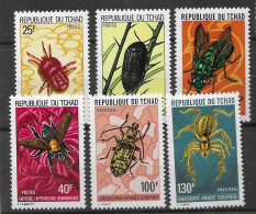 Chad Mnh ** Insects Set 1975 22 Euros Spider - Tchad (1960-...)