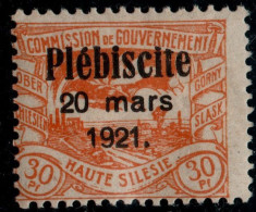 Oberschlesien Haute Silecie 1921 30 C Overprint 1 Value MH 2304.3008 - Otros & Sin Clasificación