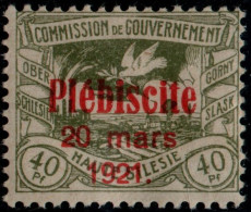 Oberschlesien Haute Silecie 1921 40 C Overprint 1 Value MH 2304.3009 - Autres & Non Classés