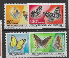 Chad Mnh ** 1967 Butterfly Set 32 Euros - Tchad (1960-...)