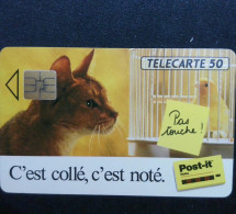 ► France :  CHAT  3M  Post-IT - Katten